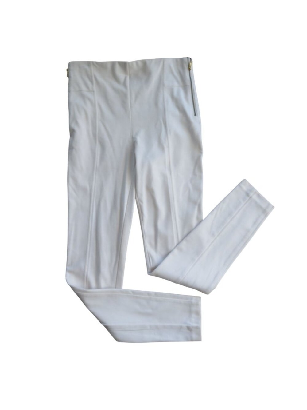 INC International Concepts White Slim Fit Side-Zip Skinny Pants Size 4